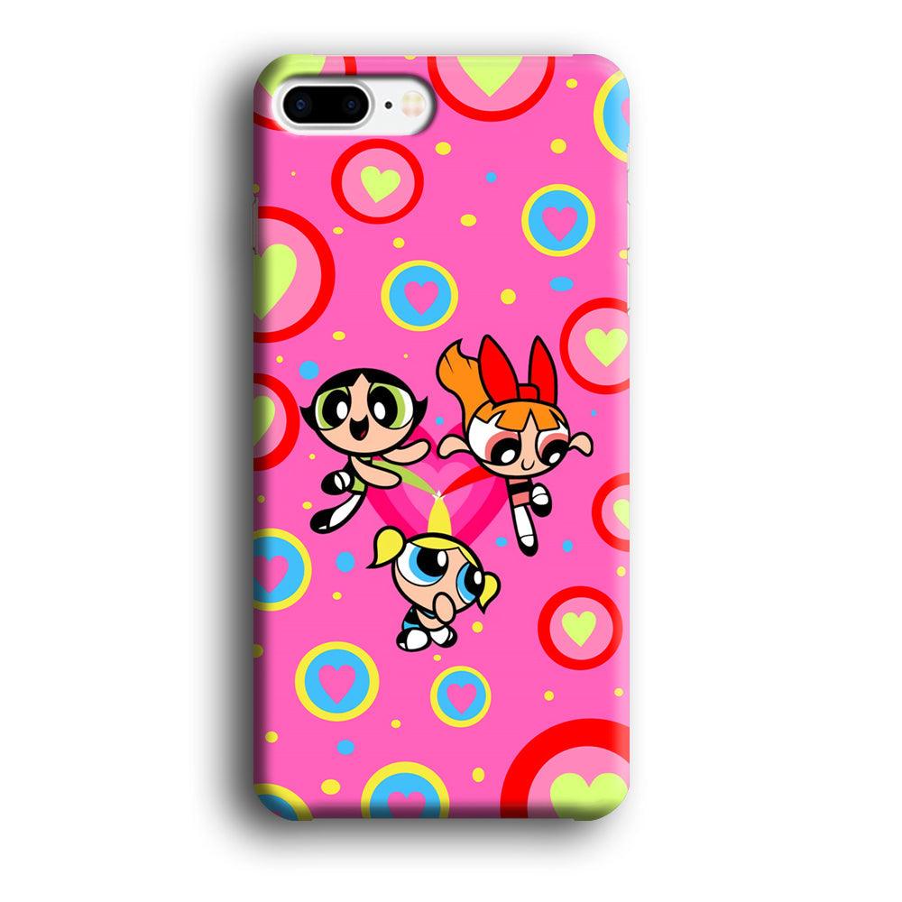 Powerpuff Girls Love Strength iPhone 8 Plus Case-Oxvistore