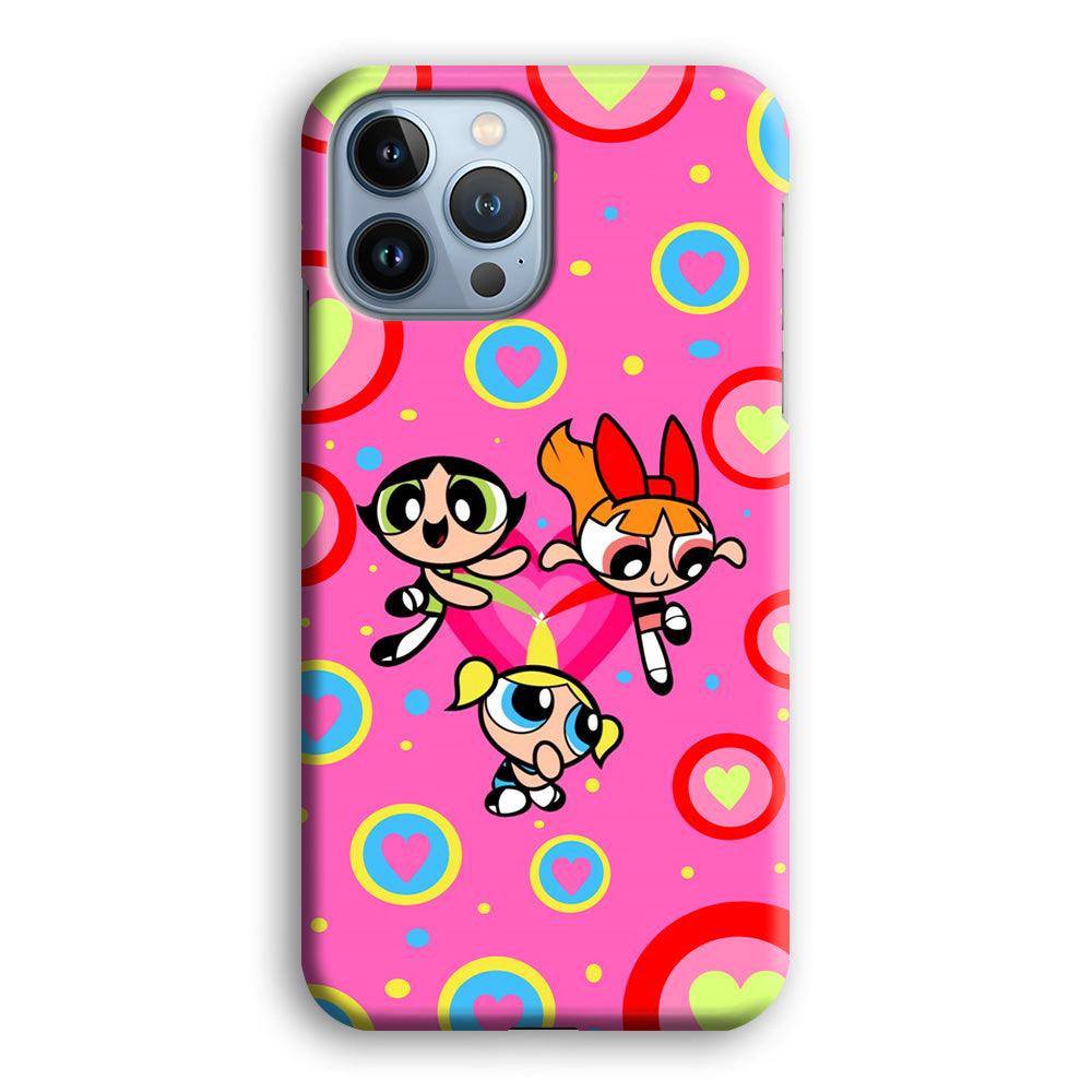 Powerpuff Girls Love Strength iPhone 15 Pro Max Case-Oxvistore