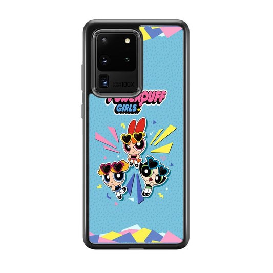 Powerpuff Girls The Protector Samsung Galaxy S20 Ultra Case-Rubber Black (2D Case)-Oxvistore