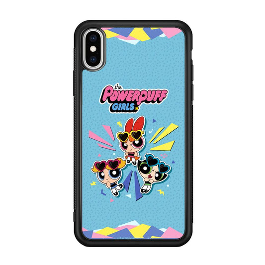 Powerpuff Girls The Protector iPhone XS Case-Rubber Black (2D Case)-Oxvistore