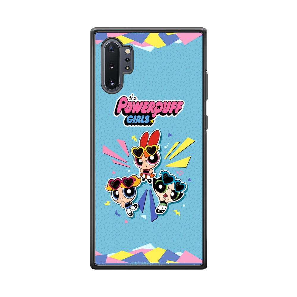 Powerpuff Girls The Protector Samsung Galaxy Note 10 Plus Case-Rubber Black (2D Case)-Oxvistore