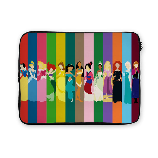 Princess Colorful Art Collection Laptop Sleeve Protective Cover