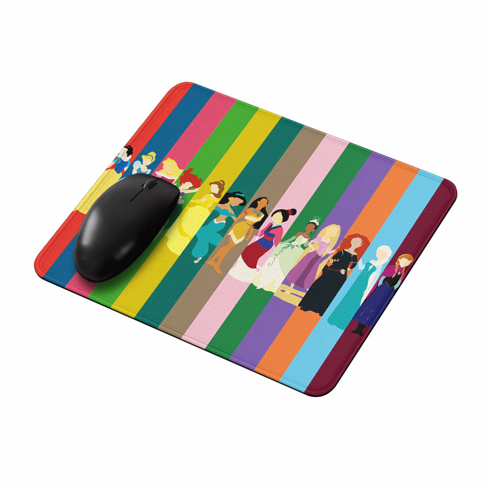 Princess Colorful Art Collection Mouse Pads