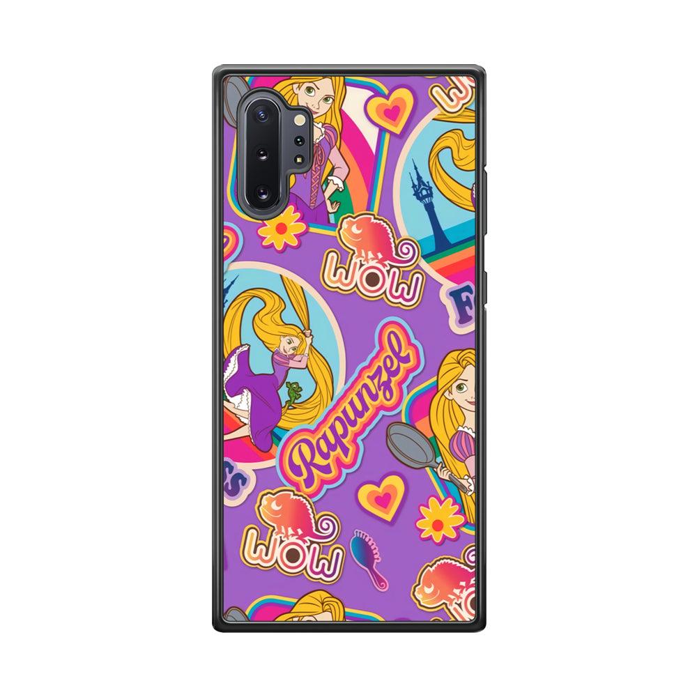 Princess Rapunzel Daily Activity Samsung Galaxy Note 10 Plus Case-Rubber Black (2D Case)-Oxvistore