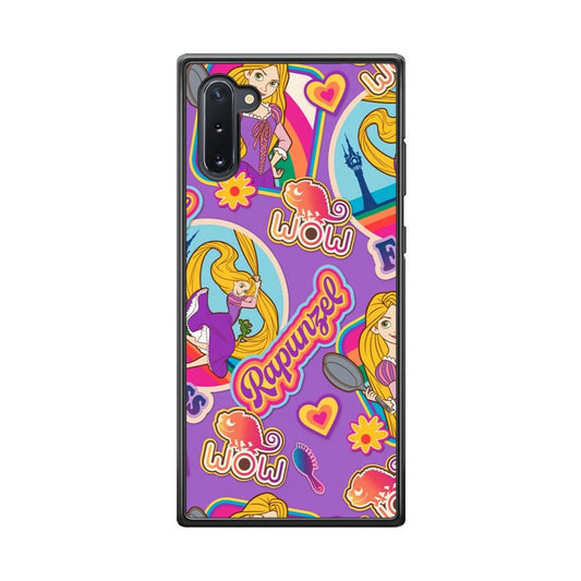 Princess Rapunzel Daily Activity Samsung Galaxy Note 10 Case-Rubber Black (2D Case)-Oxvistore