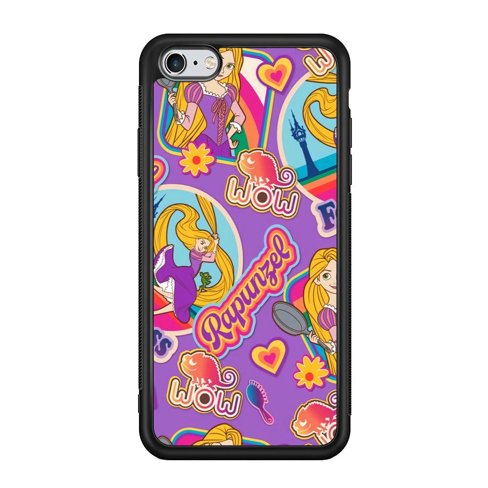 Princess Rapunzel Daily Activity iPhone 6 Plus | 6s Plus Case-Rubber Black (2D Case)-Oxvistore