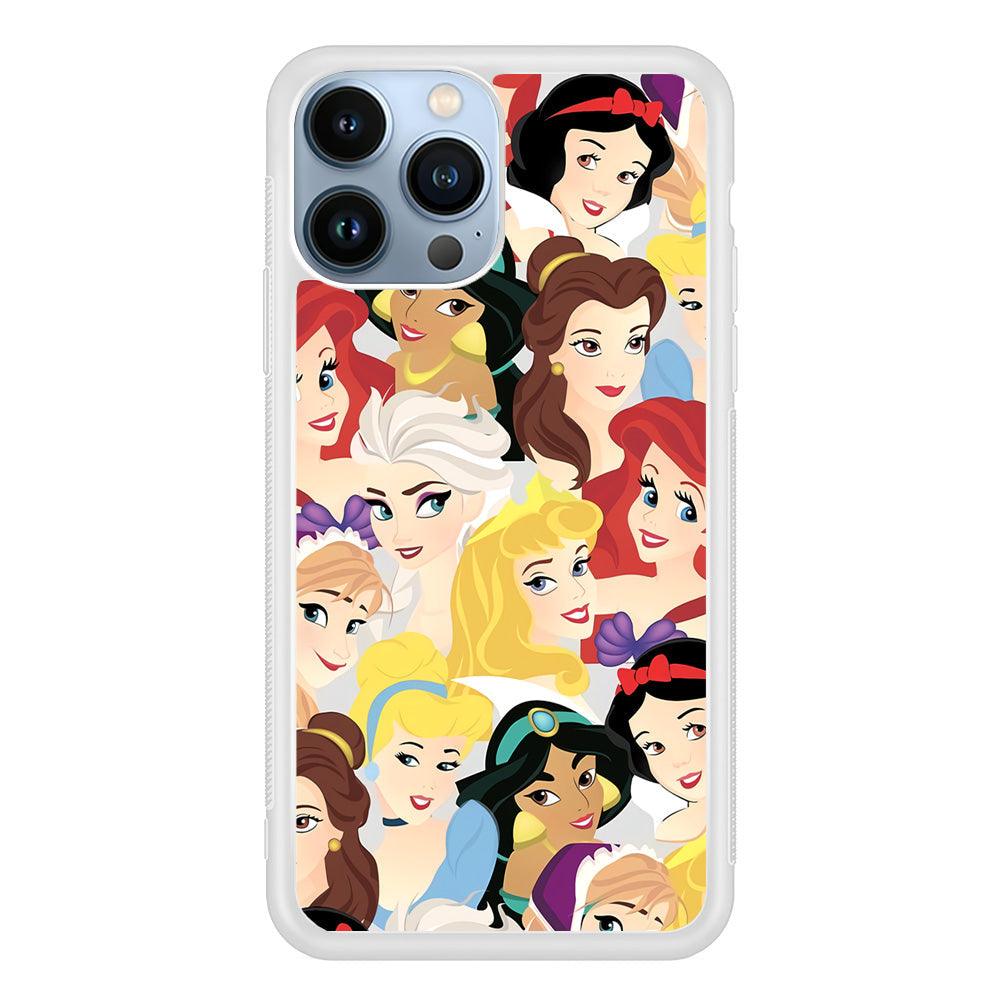 Princess of Disney Collage Beauty Face iPhone 15 Pro Case-Oxvistore