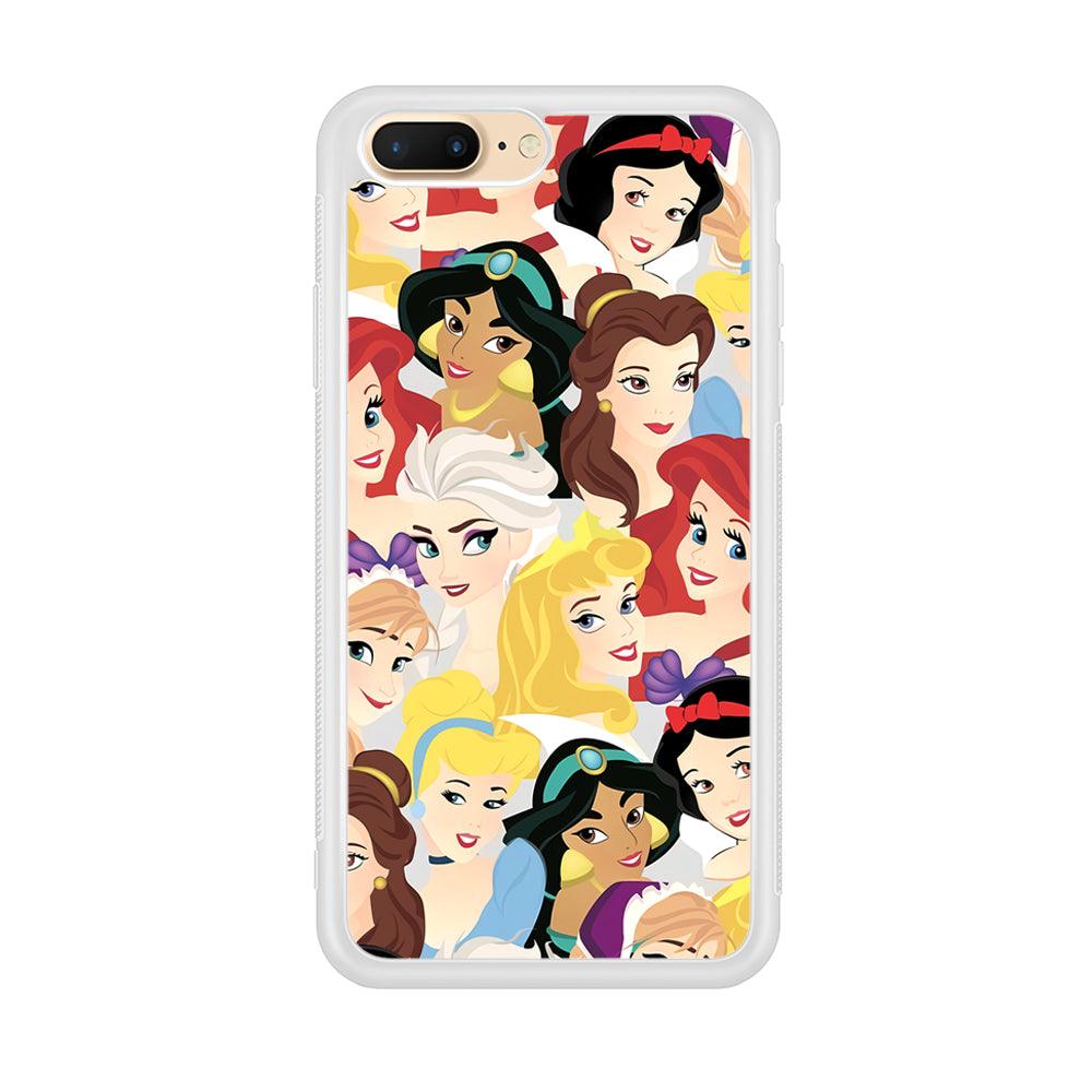 Princess of Disney Collage Beauty Face iPhone 8 Plus Case-Oxvistore