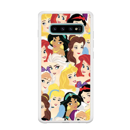 Princess of Disney Collage Beauty Face Samsung Galaxy S10 Case-Oxvistore