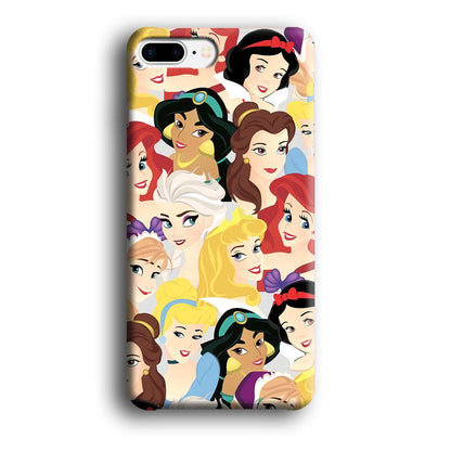 Princess of Disney Collage Beauty Face iPhone 8 Plus Case-Oxvistore