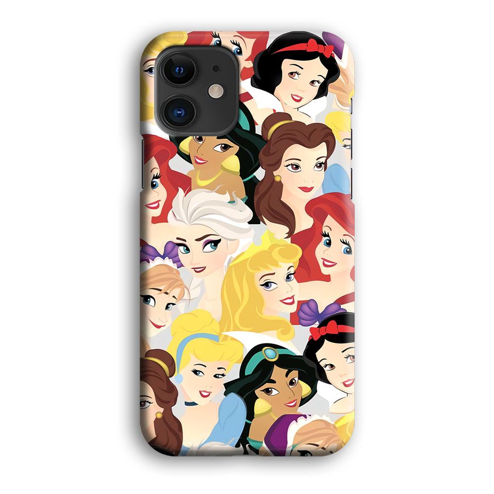 Princess of Disney Collage Beauty Face iPhone 12 Case-Oxvistore