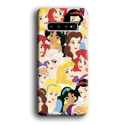 Princess of Disney Collage Beauty Face Samsung Galaxy S10 Case-Oxvistore