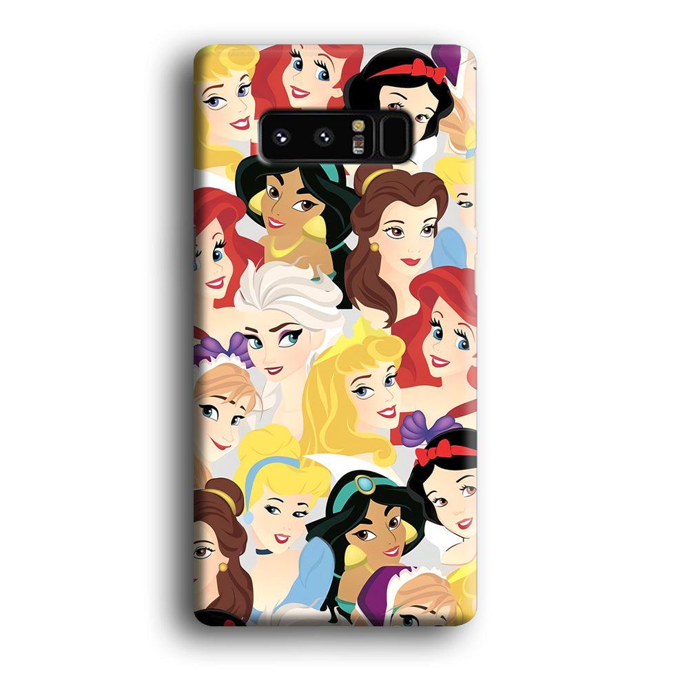 Princess of Disney Collage Beauty Face Samsung Galaxy Note 8 Case-Oxvistore