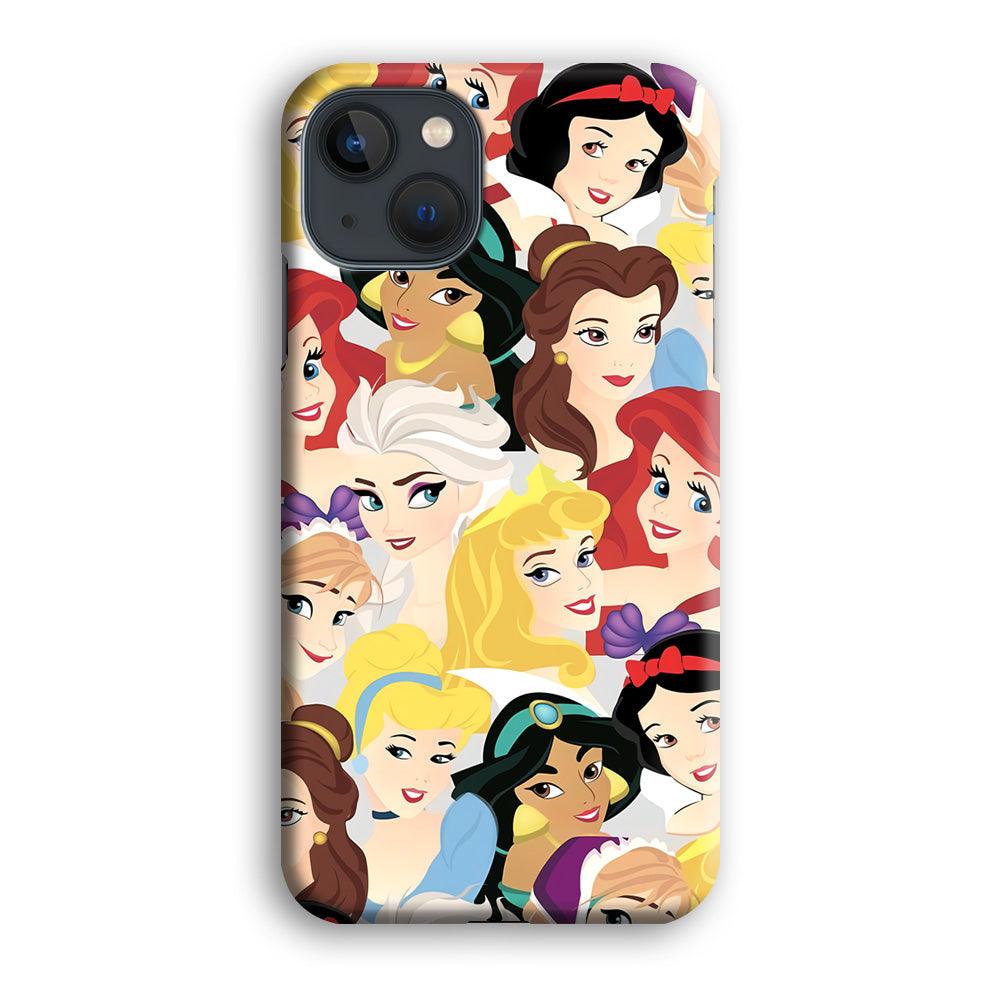 Princess of Disney Collage Beauty Face iPhone 13 Case-Oxvistore