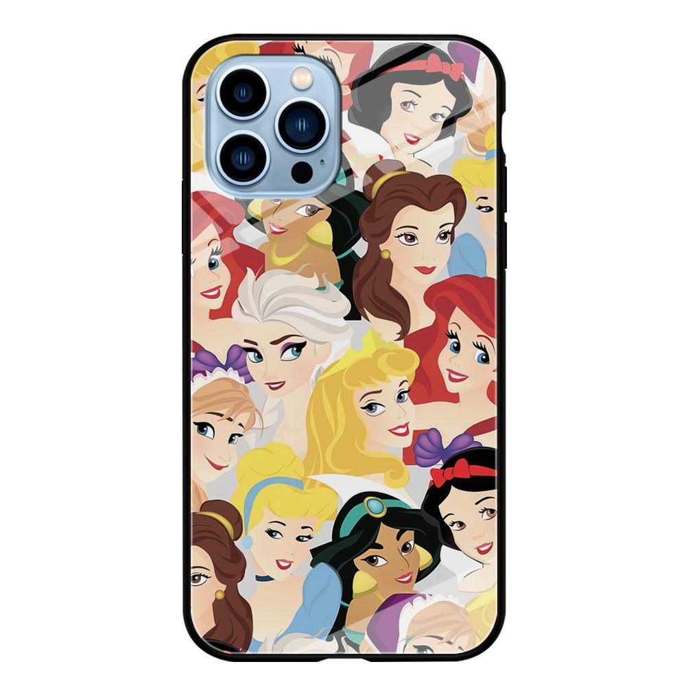 Princess of Disney Collage Beauty Face iPhone 15 Pro Case-Oxvistore