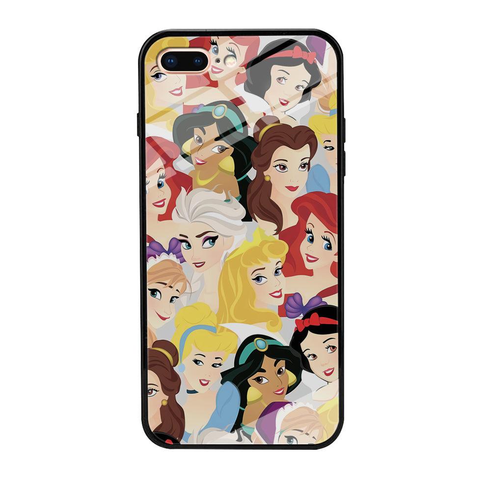 Princess of Disney Collage Beauty Face iPhone 8 Plus Case-Oxvistore