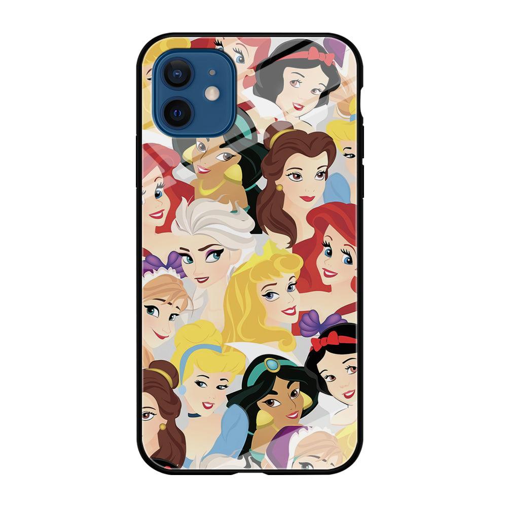 Princess of Disney Collage Beauty Face iPhone 12 Case-Oxvistore