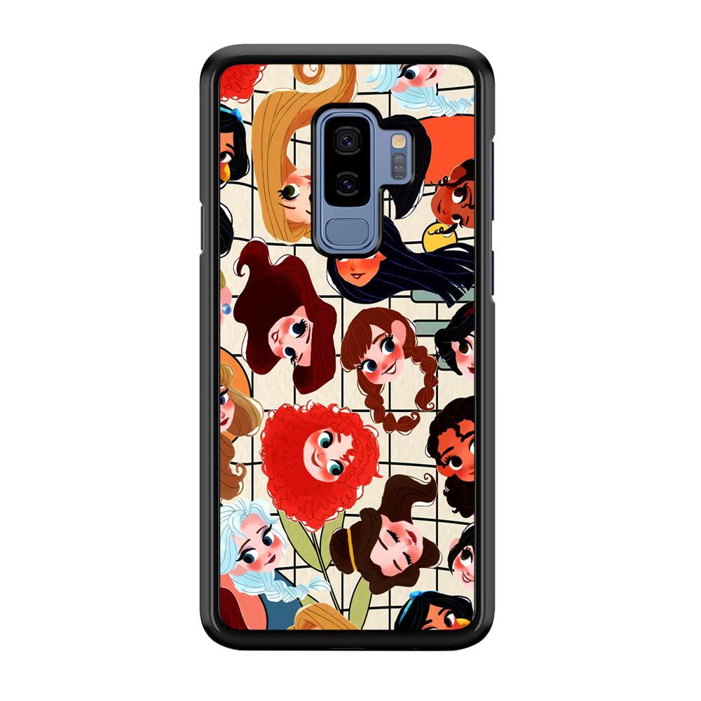 Princess of Disney Sweet Smile Samsung Galaxy S9 Plus Case-Rubber Black (2D Case)-Oxvistore