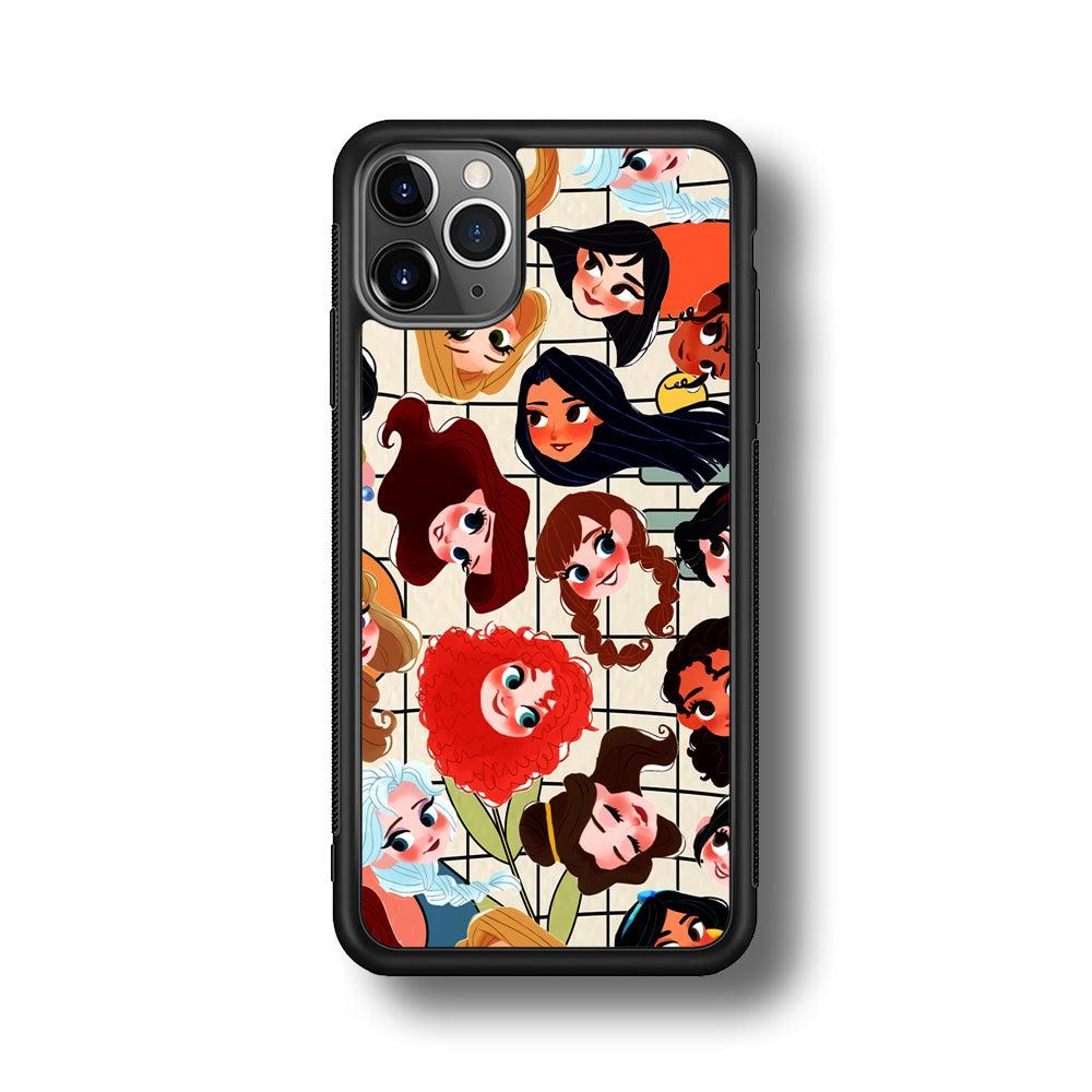 Princess of Disney Sweet Smile iPhone 11 Pro Max Case-Rubber Black (2D Case)-Oxvistore