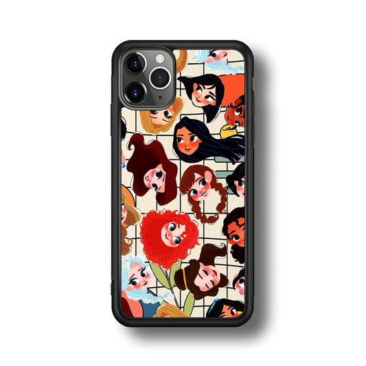 Princess of Disney Sweet Smile iPhone 11 Pro Max Case-Rubber Black (2D Case)-Oxvistore