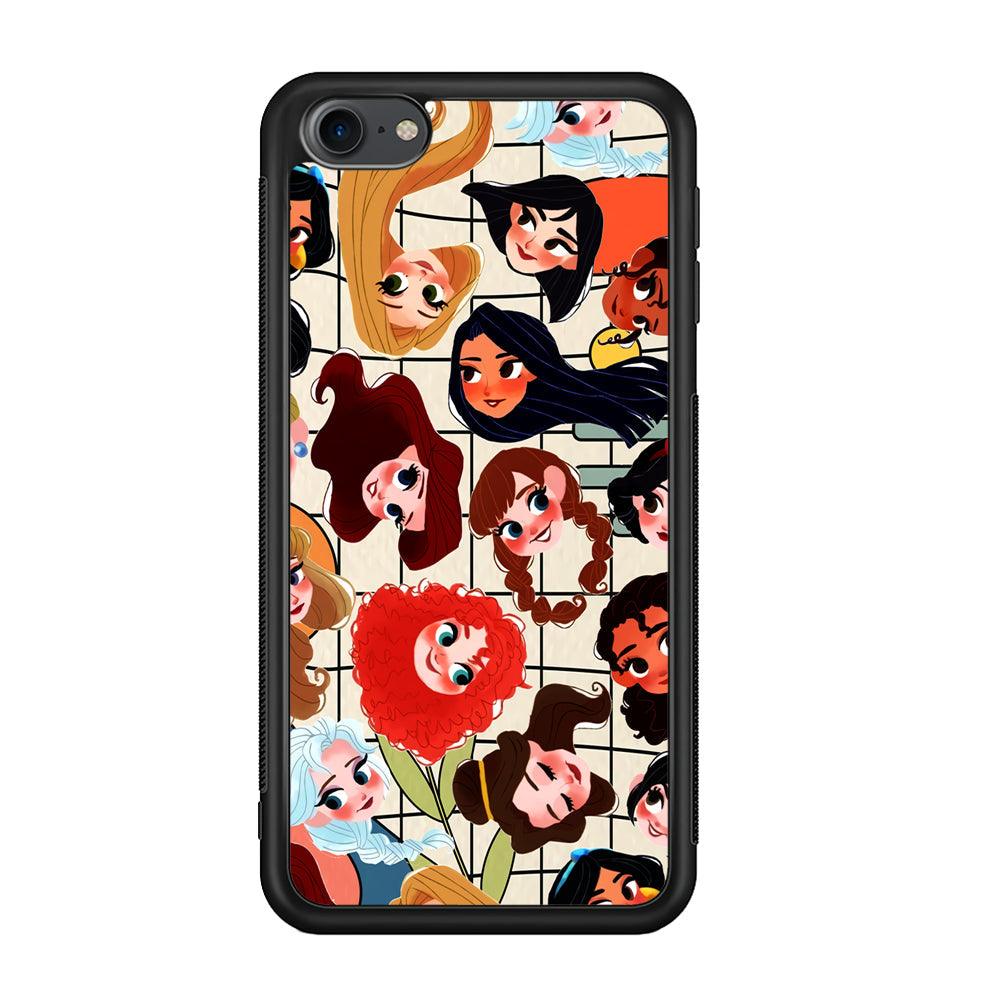 Princess of Disney Sweet Smile iPod Touch 6 Case-Rubber Black (2D Case)-Oxvistore