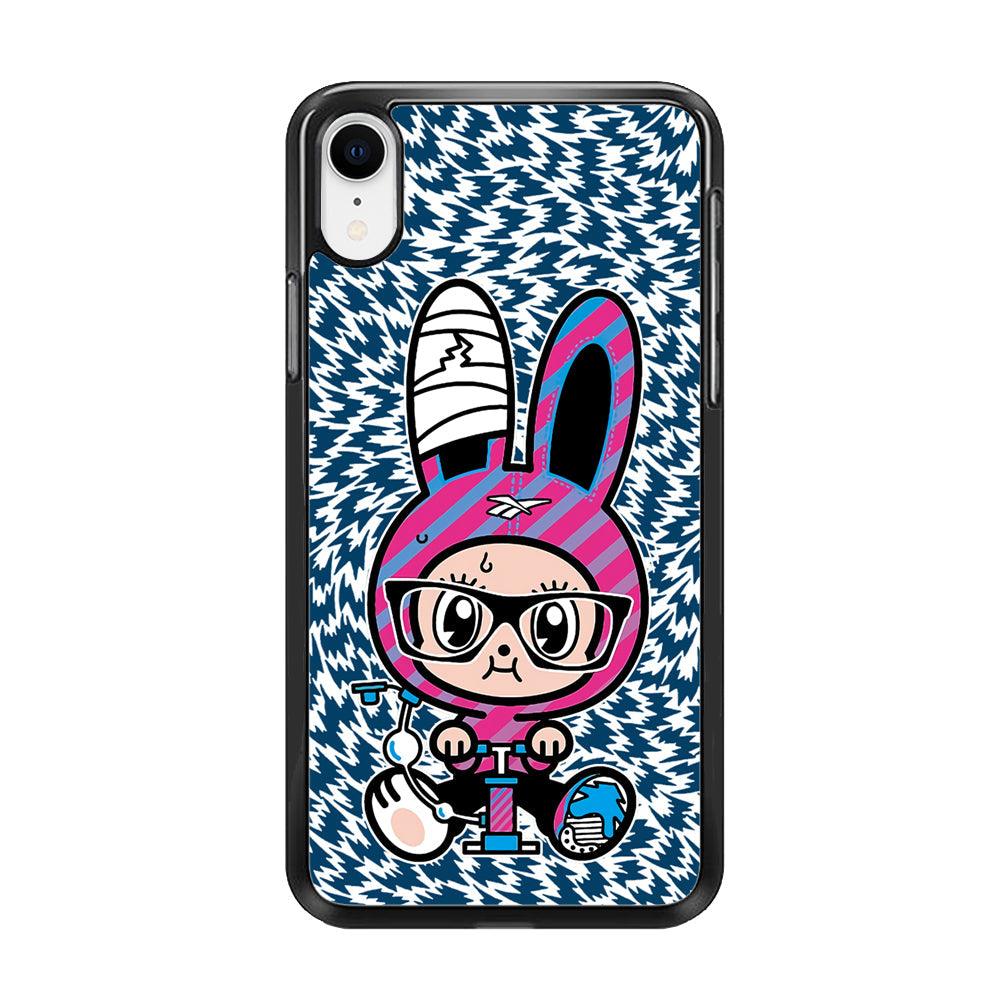 Pump Up and Rise Again iPhone XR Case-Rubber Black (2D Case)-Oxvistore