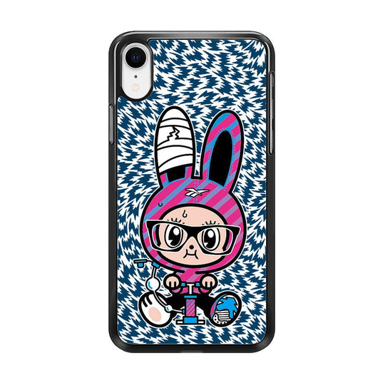 Pump Up and Rise Again iPhone XR Case-Rubber Black (2D Case)-Oxvistore