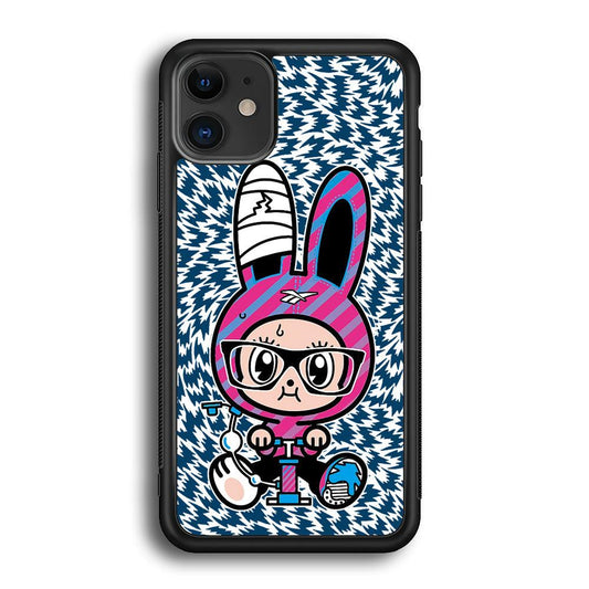 Pump Up and Rise Again iPhone 12 Case-Rubber White (2D Case)-Oxvistore