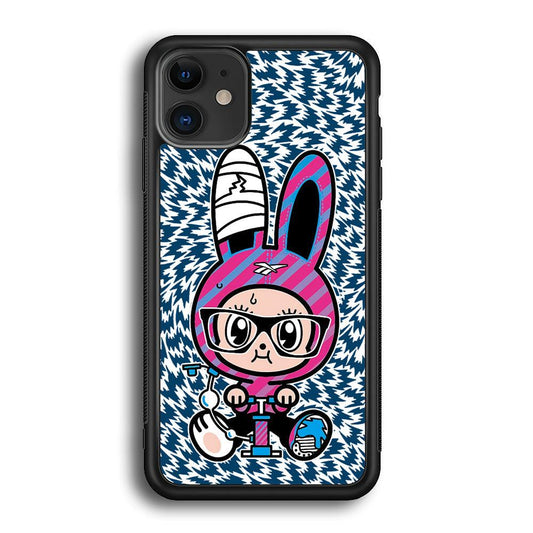 Pump Up and Rise Again iPhone 11 Case-Rubber White (2D Case)-Oxvistore