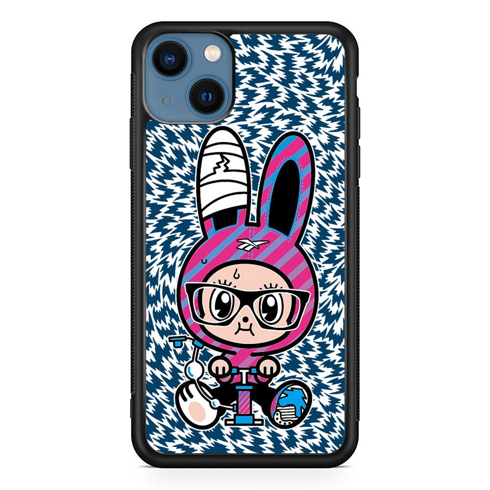 Pump Up and Rise Again iPhone 14 Plus Case-Rubber White (2D Case)-Oxvistore