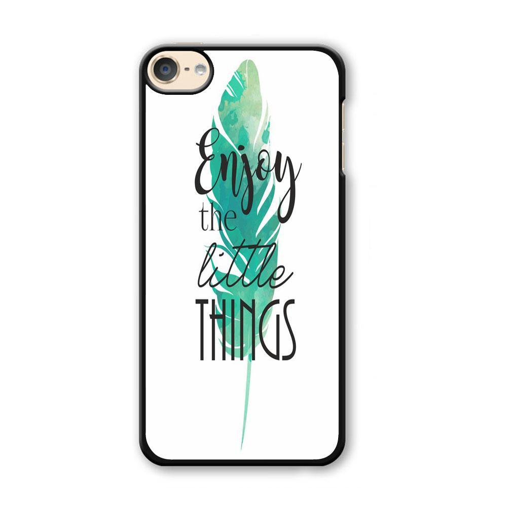 Quote Just Little Things iPod Touch 6 Case-Plastic Black (2D Case)-Oxvistore