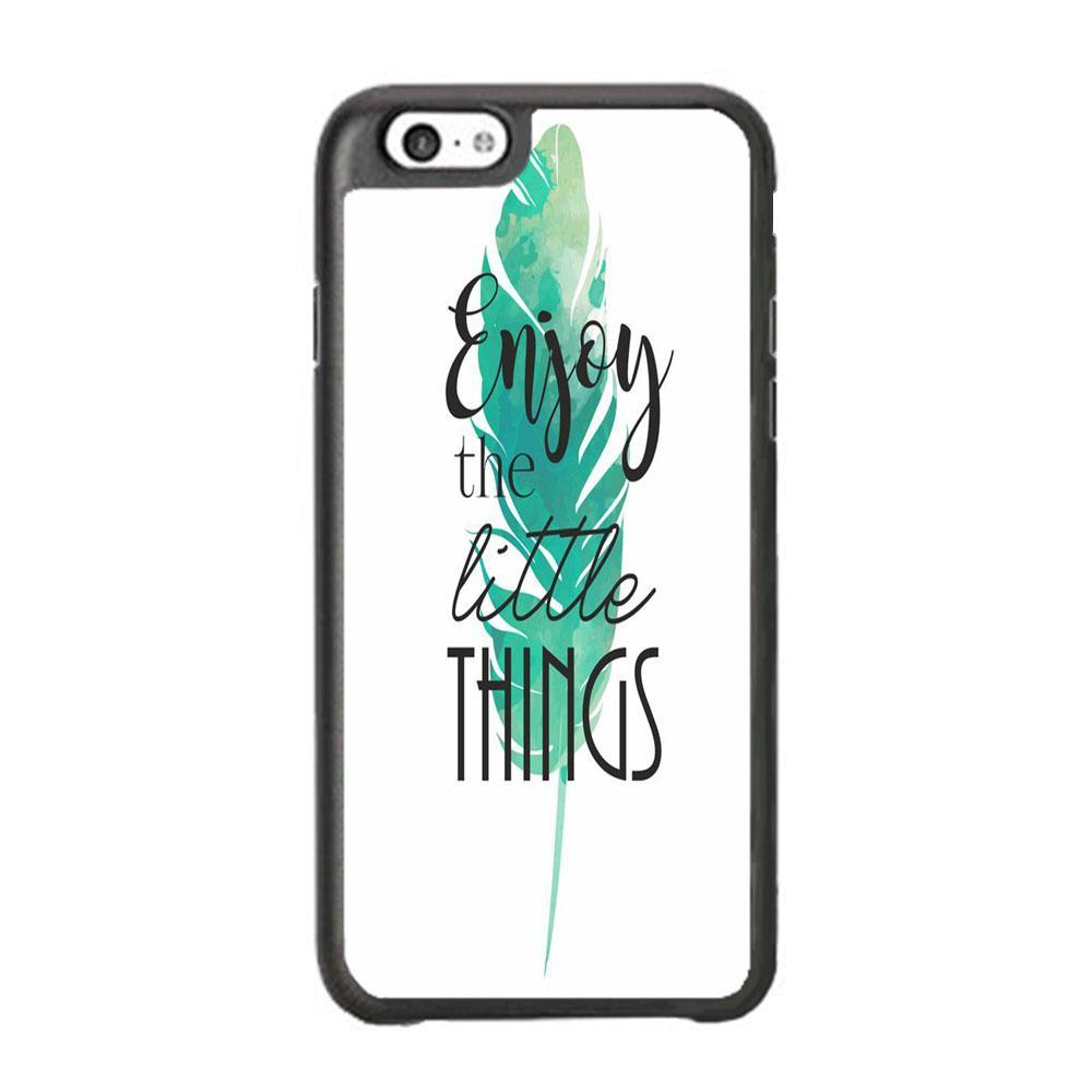 Quote Just Little Things iPhone 6 Plus | 6s Plus Case-Rubber Black (2D Case)-Oxvistore