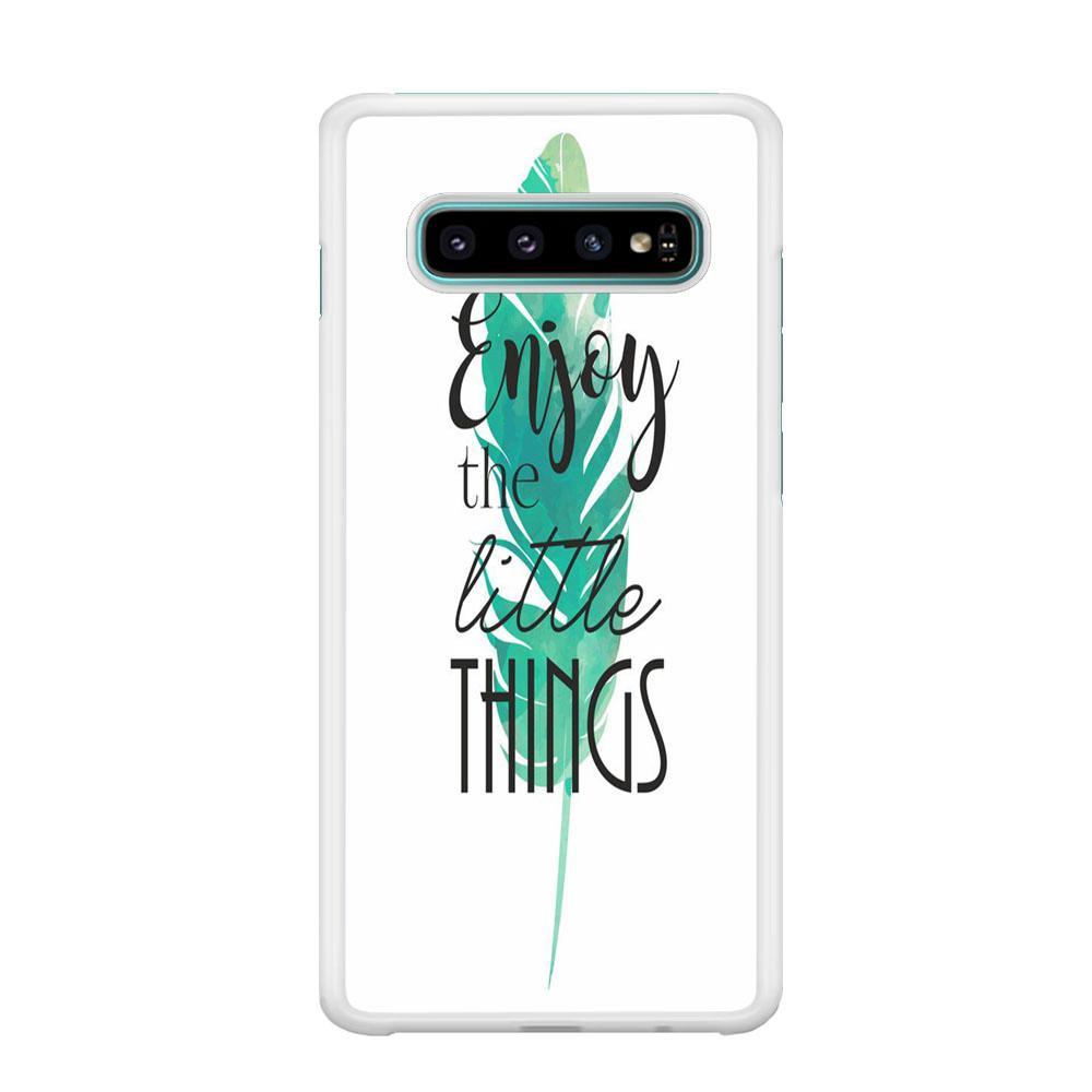 Quote Just Little Things Samsung Galaxy S10 Case-Oxvistore