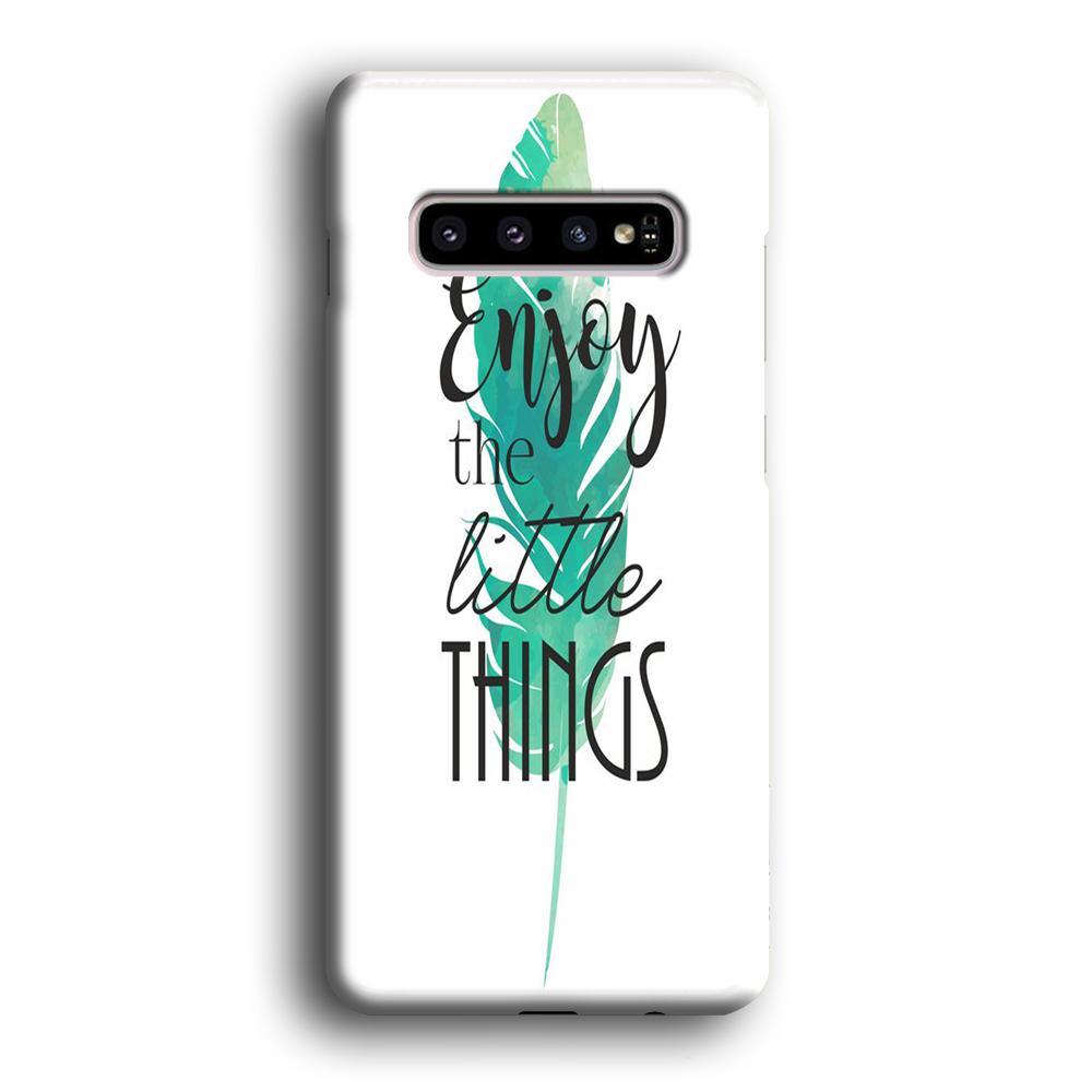 Quote Just Little Things Samsung Galaxy S10 Case-Oxvistore