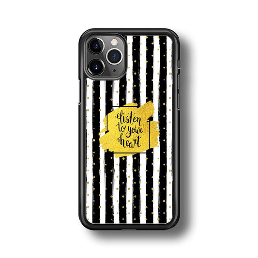 Quote Love The Voice of Heart iPhone 11 Pro Max Case-Oxvistore