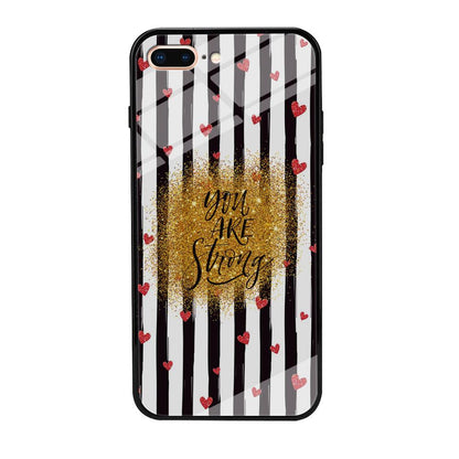 Quote Love of Strong Society iPhone 7 Plus Case-Oxvistore