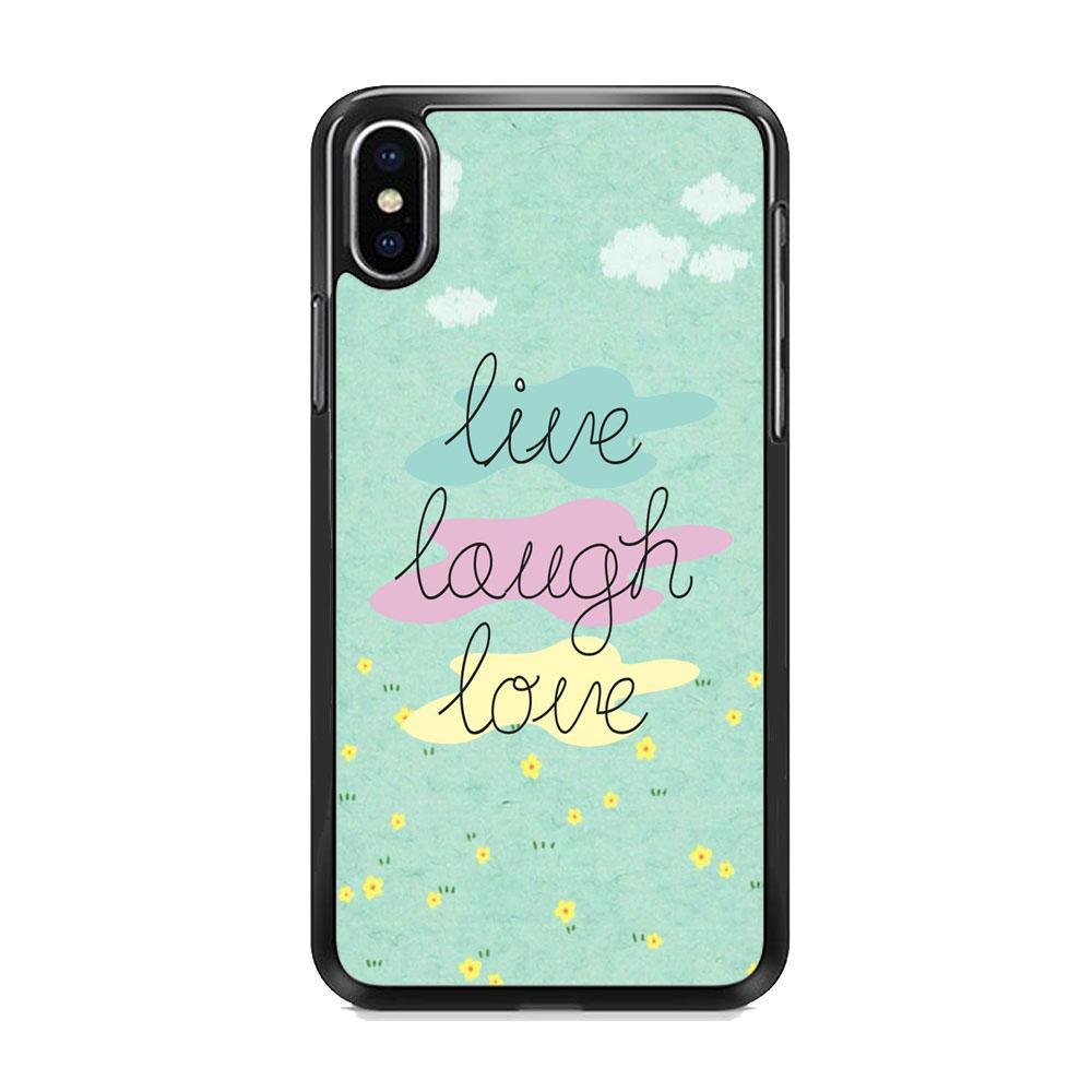 Quote Make it Habbit iPhone XS Case-Rubber Black (2D Case)-Oxvistore