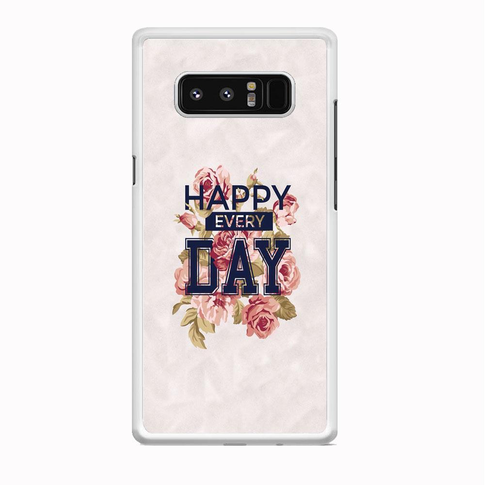 Quote Simple Happiness Samsung Galaxy Note 8 Case-Oxvistore