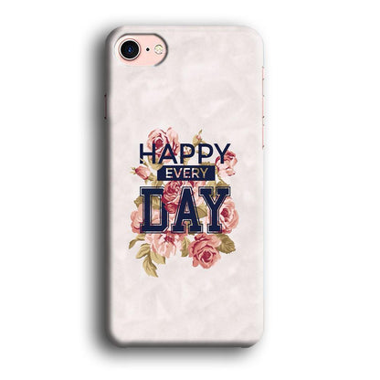 Quote Simple Happiness iPhone 8 Case-Oxvistore