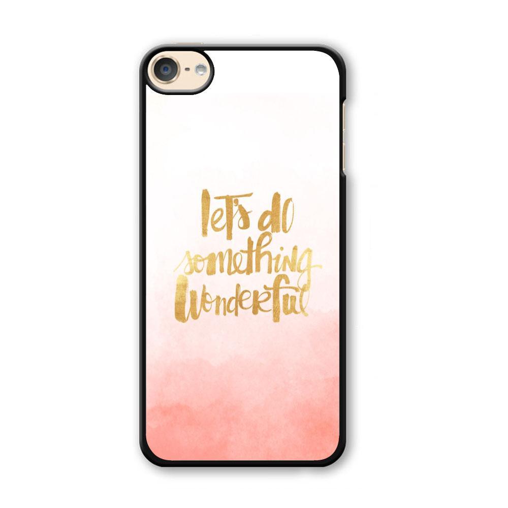 Quote Starting from Small Things iPod Touch 6 Case-Plastic Black (2D Case)-Oxvistore