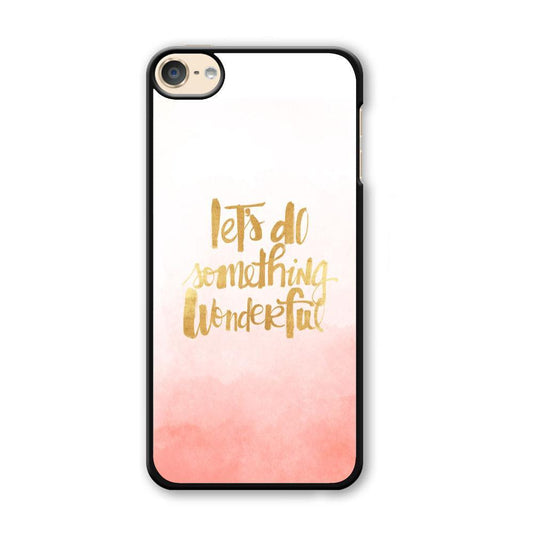 Quote Starting from Small Things iPod Touch 6 Case-Plastic Black (2D Case)-Oxvistore