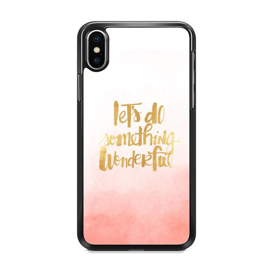 Quote Starting from Small Things iPhone XS Case-Rubber Black (2D Case)-Oxvistore