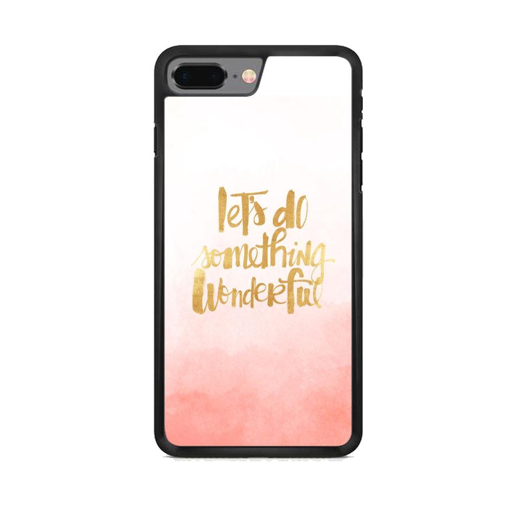 Quote Starting from Small Things iPhone 8 Plus Case-Rubber Black (2D Case)-Oxvistore