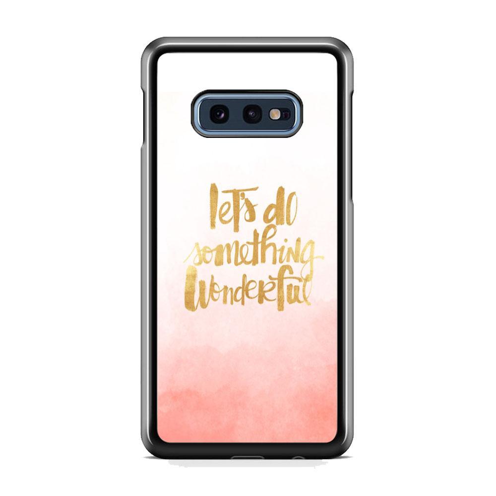 Quote Starting from Small Things Samsung Galaxy S10E Case-Rubber Black (2D Case)-Oxvistore