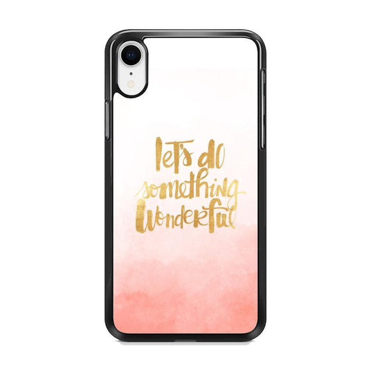 Quote Starting from Small Things iPhone XR Case-Rubber Black (2D Case)-Oxvistore