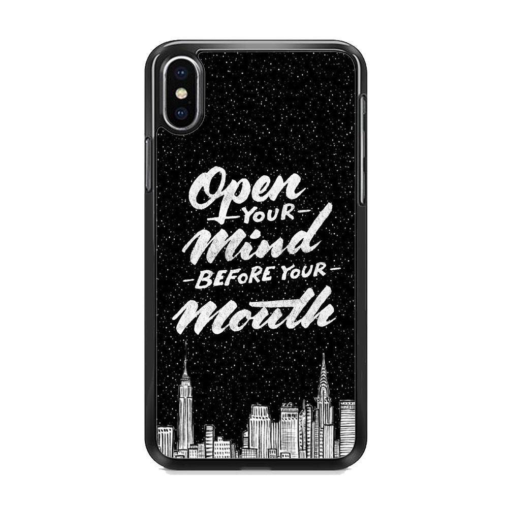 Quote The Awesome One iPhone X Case-Rubber Black (2D Case)-Oxvistore