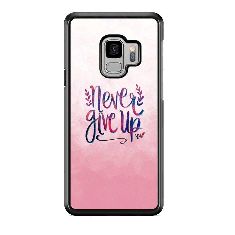 Quotes Pink Life Samsung Galaxy S9 Case-Rubber Black (2D Case)-Oxvistore