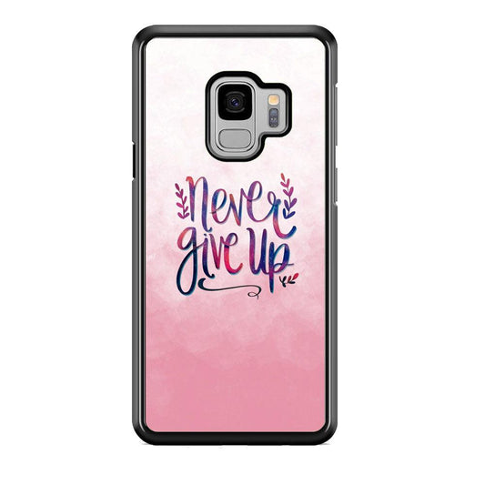 Quotes Pink Life Samsung Galaxy S9 Case-Rubber Black (2D Case)-Oxvistore