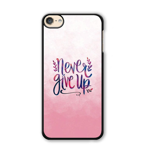 Quotes Pink Life iPod Touch 6 Case-Plastic Black (2D Case)-Oxvistore