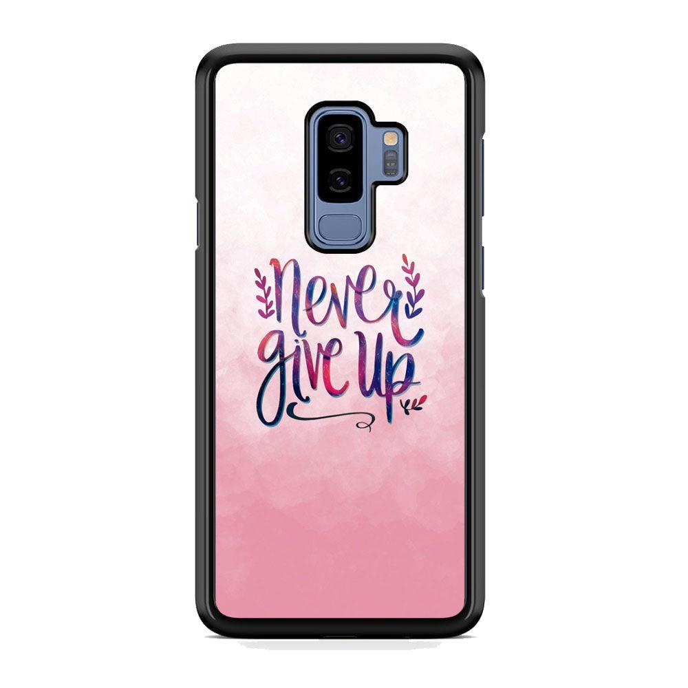 Quotes Pink Life Samsung Galaxy S9 Plus Case-Rubber Black (2D Case)-Oxvistore